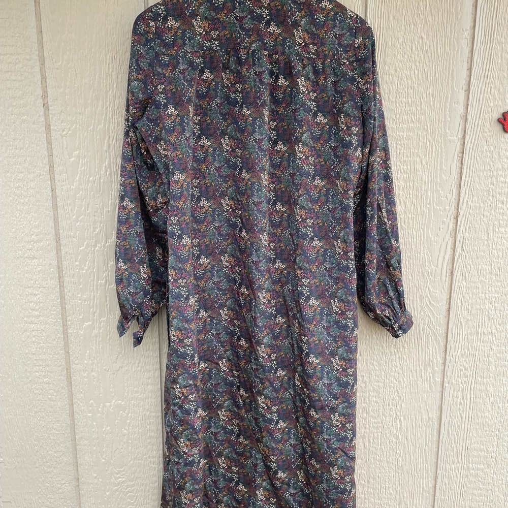 Silk-like Floral Ruffle Dress - Picture 5 of 5